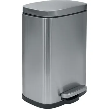 Odpadkový koš Siko Spirella pedálový odpadkový koš AKIRA kartáčovaná nerez ocel soft-close 12 L 10.21564