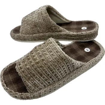 Pánské pantofle Adcz Pánské oříškové domácí papuče Barva: Oříšková, Velikost: 46