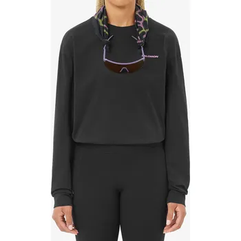 Pánská mikina Mikina bez kapuce Salomon Wild Rays LS Tee - deep black