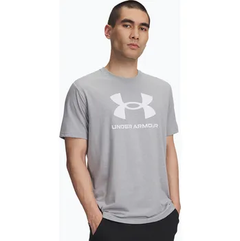 Pánské tričko Pánské tričko Under Armour Sportstyle Logo Update steel light heather/white