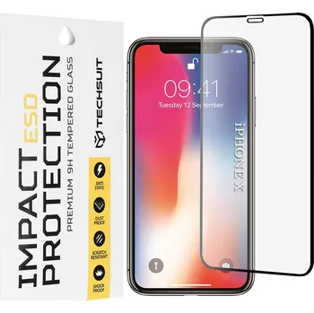 Techsuit - Tvrzené ESD sklo - iPhone 11 Pro - černé