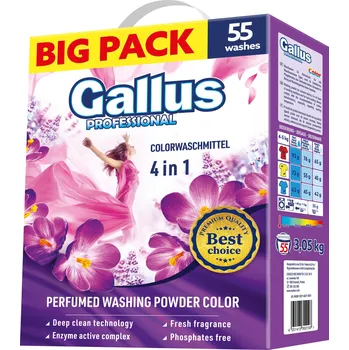 Prací prášek Gallus prací prášek Color Box, 55 dávek, 3,05 kg