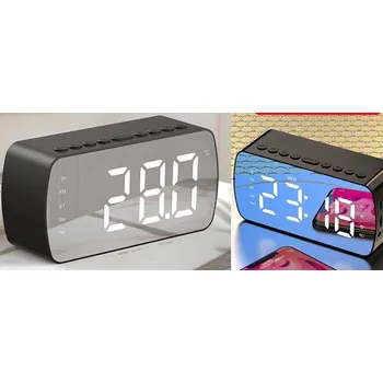 Budík Domácí budík G10 a reproduktory s rádiem 3v1