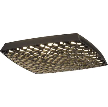 Mantra Urban, černé stmívatelné stropní LED svítidlo s dálkovým ovladačem , 56W LED, 38,5x38,5cm