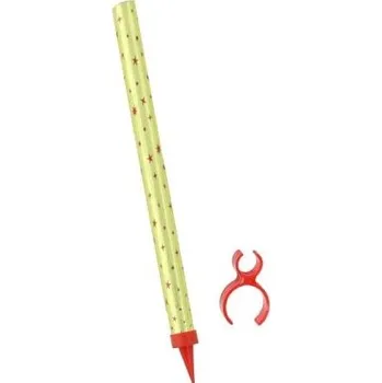 Dortová svíčka Fontána párty zlatá s držákem na láhev 70 sek 25 cm 1ks