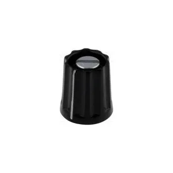 Knoflík Knoflík s ukazatelem plast Pr.hříd 3mm Ø11,8x13mm černá