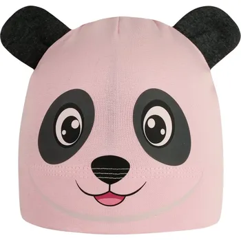 Čepice Dětská bavlněná čepice Zoo - zvířátka - vzor 02 - světle růžová - panda 50 - 52