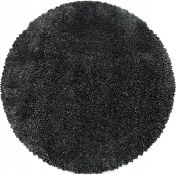 Koberec Kusový koberec Fluffy Shaggy 3500 grey circl, průměr 80 cm