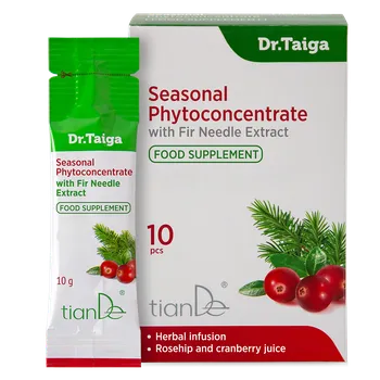 Zdraví tianDe Tekutá bylinná sezónní směs s extraktem jedlového jehličí, 100 g (10 kusů po 10 g)