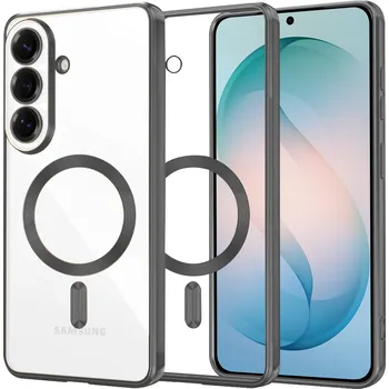 Pouzdro na mobilní telefon Techsuit - Luxusní křišťálový MagSafe - Samsung Galaxy S26 Plus - černý