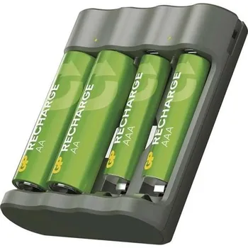 Nabíječka baterií Nabíječka baterií GP Recharge B441 + 2× AA Recharge 2100 mAh + 2× AAA Recharge 800