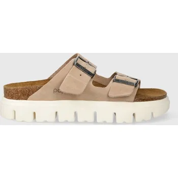 Dámská obuv Semišové pantofle Birkenstock X PAPILLIO Arizona Chunky 1024950 béžová 02X, EUR 36