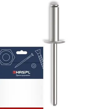 Nýt Nýt trhací AlSt 3 x 16 mm, DIN 7337, plochá hlava, sáček-50ks