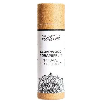 Your Nature Tuhý deodorant Cedrové dřevo a Grapefruit 70 g