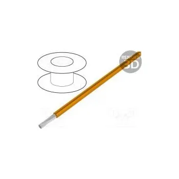 elektrický kabel Vodič HookUp Wire PVC lanko Cu 26AWG oranžová PVC 600V 30,5m