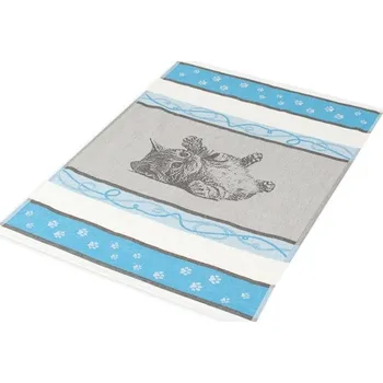 Utěrka UTĚRKA ŽAKÁRSKÁ KOČKA Tyrkysová