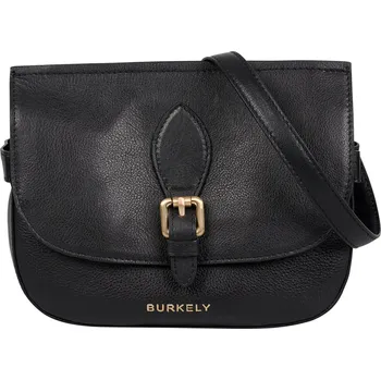 Kabelka Dámská crossbody kožená kabelka Burkely Moja - černá