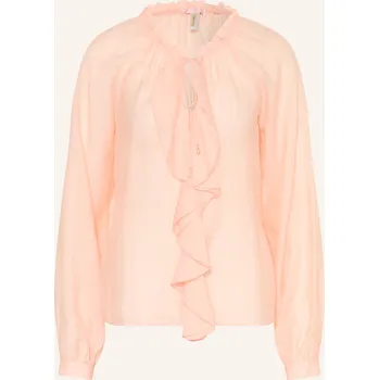 Dámská halenka Guess Dámská Blůza Maelys S Volány, tmavě oranžová, 42