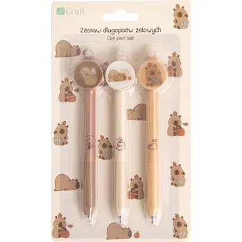 DP Craft Gelová mazací pera Kapybara 3ks modrá náplň