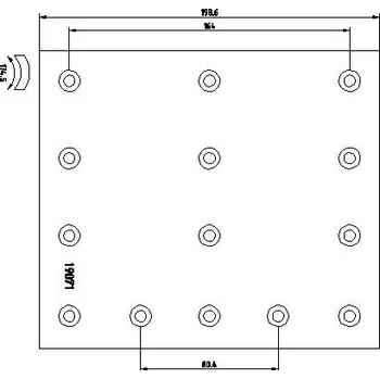 Brzdová destička Sada brzdového obloženi, bubnová brzda TEXTAR 1907105