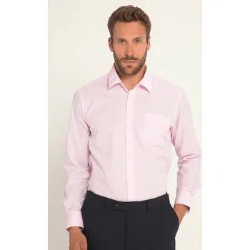 Pánská košile JP1880, Plus size Košile, Business, nežehlí se, Kent límec, dlouhé rukávy, Comfort střih, do 8XL pro plnoštíhlé nadměrná velikost, 804890810-1459, nachový, XL, Plus size oblečení, Oblečení pro vysoké muže, Nadměrné velikosti, Oblečení pro plnoštíhlé.