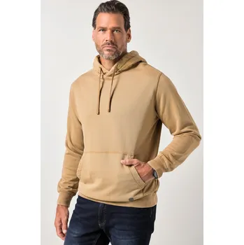 Pánská mikina JP1880, Plus size Mikina s kapucí JP1880, vintage vzhled, do 8XL pro plnoštíhlé nadměrná velikost, 844545334-1907, hnědý, 8XL, Plus size oblečení, Oblečení pro vysoké muže, Nadměrné velikosti, Oblečení pro plnoštíhlé.