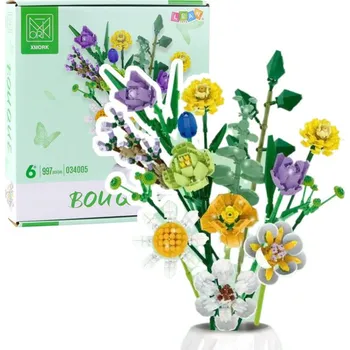 ostatní stavebnice Stavebnice Dekorativní kytice Květiny Barevné 997 dílků