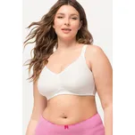 Ulla Popken, Plus size Podprsenka, prostorné košíčky, bez kostic, mikrovlákno, C-D pro plnoštíhlé nadměrná velikost, 819009200-1086, bílý, 115C, Nadměrné velikosti, Plus size oblečení, Oblečení pro boubelky, Oblečení pro baculky, Oblečení pro plnoštíhlé,