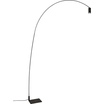 Stojací lampa Nemo Fox, černá designová stojací lampa, 15W LED 2700K stmívatelná, výška 225cm