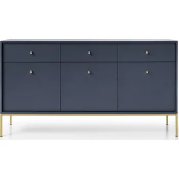 Komoda Komoda Mono II 154 cm modrá/zlatá