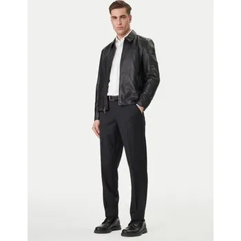 Pánské kalhoty Calvin Klein Kalhoty z materiálu LV04LF623G Černá Tapered Fit 30