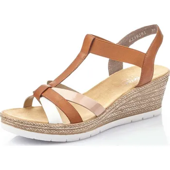 Dámské sandále Dámské sandály RIEKER 61995-81 hnědá S6 38