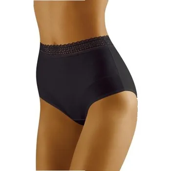 Dámské spodní prádlo Kalhotky Wolbar Eco-Go - bavlněné Černá XL