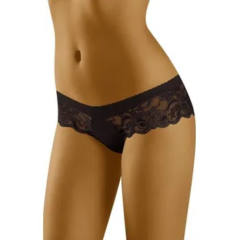 Kalhotky Kalhotky Wolbar Emma - krajkové Černá S