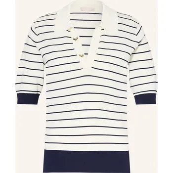 Dámská košile Liu Jo Dámské Pletené Polo Tričko S Ozdobnými Kamínky, tmavě...