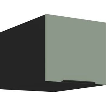 Kuchyňská skříňka LEMPERT Horní skříňka ARIA 40 (40 / 36 / 57 cm) - Aquamarine / černá