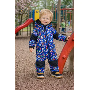 Kojenecká kombinéza Kocour Mourek KOMBINÉZA SOFTSHELLOVÁ s fleecem - RAKETY Velikost 86