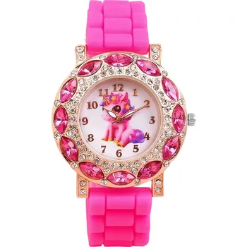 Hodinky JAVOLI Dívčí analogové hodinky - Jednorožec