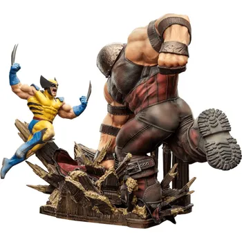 Figurka Soška Marvel - Wolverine vs Juggernaut Exclusive Art Scale 1:10 30 cm