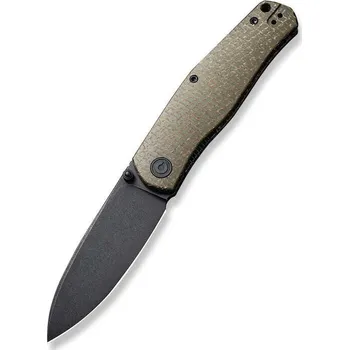 kapesní nůž CIVIVI Sokoke Black Stonewashed 14C28N/Zelená Micarta C22007-2