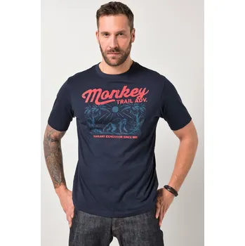 Pánské tričko JP1880, Plus size Tričko JP1880, krátké rukávy, potisk, do 8XL pro plnoštíhlé nadměrná velikost, 846061130-1455, modrý, 6XL, Plus size oblečení, Oblečení pro vysoké muže, Nadměrné velikosti, Oblečení pro plnoštíhlé.