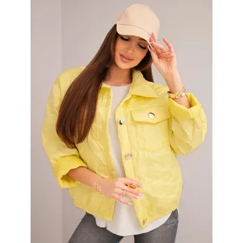 Dámská casual bunda Dámská přechodná bunda 5719 žlutá, VELIKOST UNI ( S, M , L )