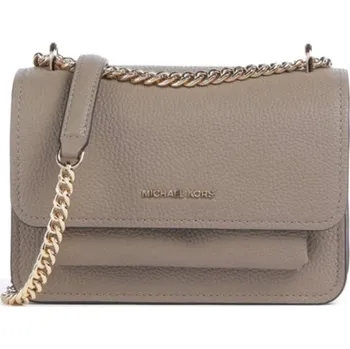 Kabelka Michael Kors kožená crossbody kabelka na řetízku Claire béžová
