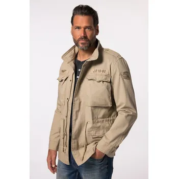 Pánská softshellová bunda JP1880, Plus size Polní bunda, bavlna, nášivky, vintage vzhled, do velikosti 8XL pro plnoštíhlé nadměrná velikost, 824338327-1453, hnědý, 4XL, Plus size oblečení, Oblečení pro vysoké muže, Nadměrné velikosti, Oblečení pro plnoštíhlé.