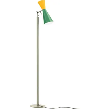 Stojací lampa Nemo Parliament, zeleno-žlutá stojací lampa se stmívačem, 2x52 E27, výška 180cm