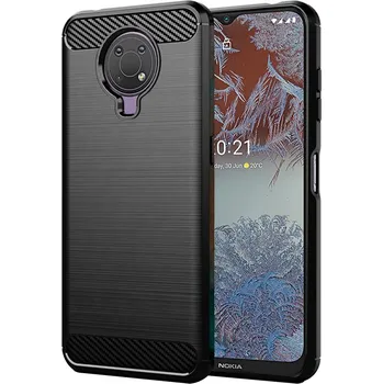 Náhradní díl pro mobilní telefon Techsuit - Kryt Karbonový silikon - Nokia G20 - černý