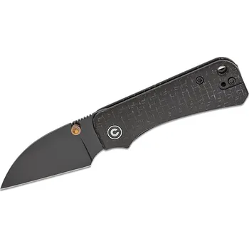 kapesní nůž Civivi Baby Banter Wharncliffe Černá Burlap Micarta Rukojeť C19068SC-1