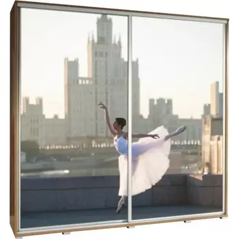 Šatní skříň Skříň Penelopa 205 cm baletka 1