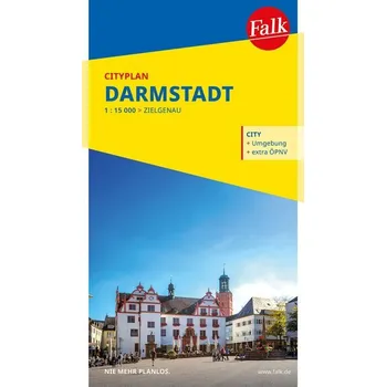Falk Cityplan Darmstadt 1:15.000