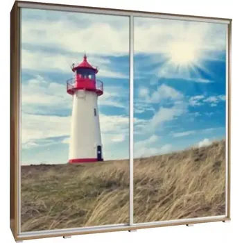 Šatní skříň Skříň Penelopa 205 cm maják